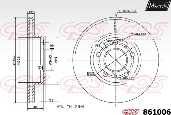 Maxtech 70200496 - Təmir dəsti, əyləc kaliperi furqanavto.az