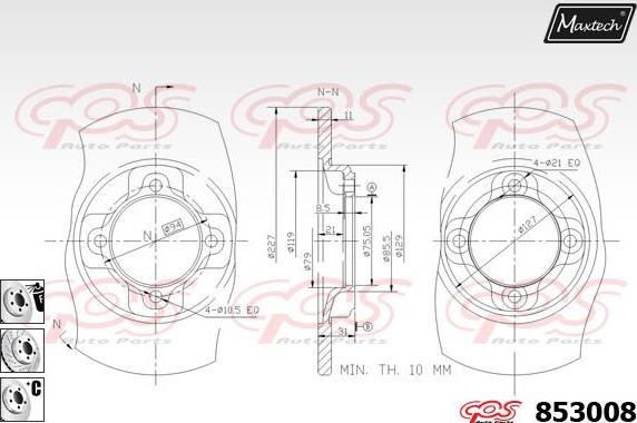 Maxtech 70200427 - Təmir dəsti, əyləc kaliperi furqanavto.az