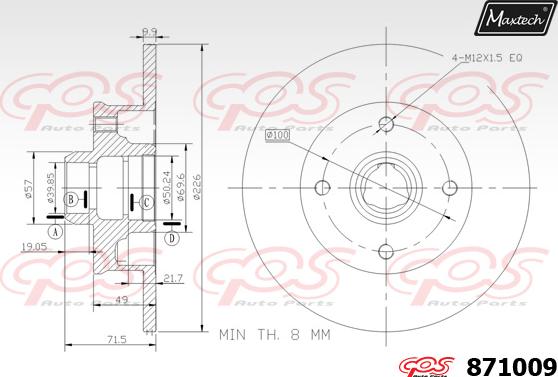 Maxtech 70200543 - Təmir dəsti, əyləc kaliperi furqanavto.az