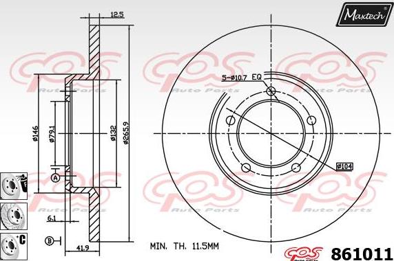 Maxtech 70200560 - Təmir dəsti, əyləc kaliperi furqanavto.az