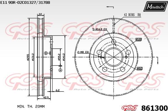 Maxtech 70200568 - Təmir dəsti, əyləc kaliperi furqanavto.az