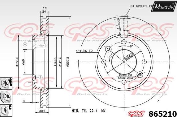 Maxtech 70200563 - Təmir dəsti, əyləc kaliperi furqanavto.az