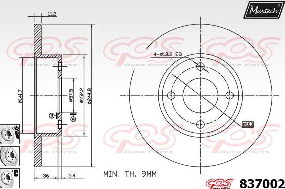 Maxtech 70200583 - Təmir dəsti, əyləc kaliperi furqanavto.az