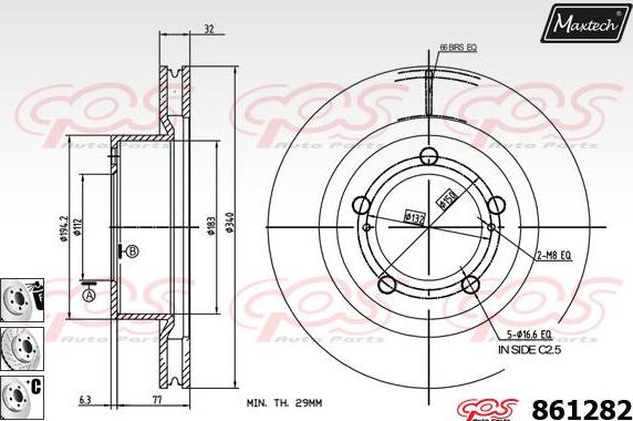 Maxtech 70200535 - Təmir dəsti, əyləc kaliperi furqanavto.az