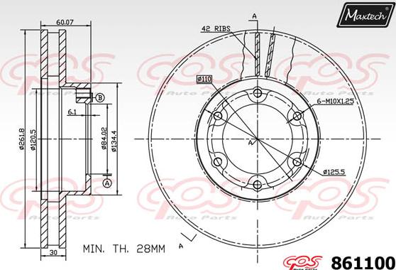 Maxtech 70200651 - Təmir dəsti, əyləc kaliperi furqanavto.az