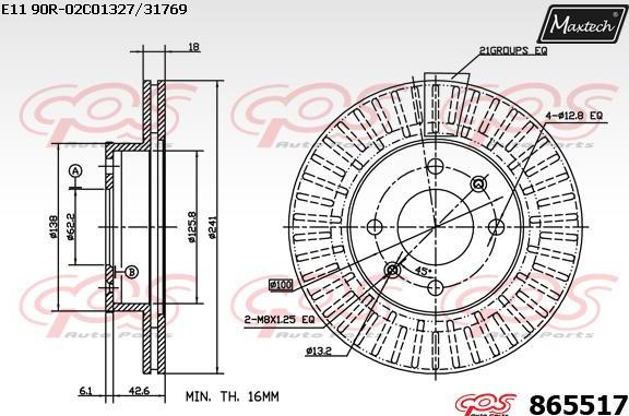 Maxtech 70200604 - Təmir dəsti, əyləc kaliperi furqanavto.az