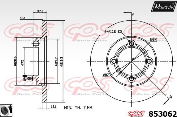 Maxtech 70200683 - Təmir dəsti, əyləc kaliperi furqanavto.az