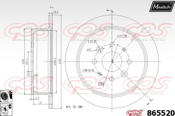 Maxtech 70200631 - Təmir dəsti, əyləc kaliperi furqanavto.az