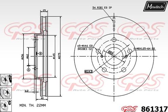 Maxtech 70200097 - Təmir dəsti, əyləc kaliperi furqanavto.az