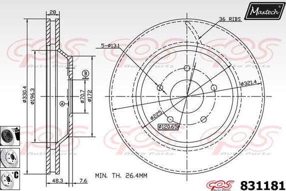 Maxtech 70200194 - Təmir dəsti, əyləc kaliperi furqanavto.az