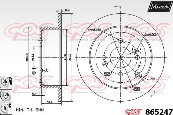 Maxtech 72944005 - Piston, əyləc kaliperi furqanavto.az