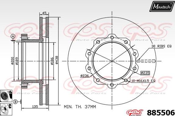 Maxtech 70200116 - Təmir dəsti, əyləc kaliperi furqanavto.az