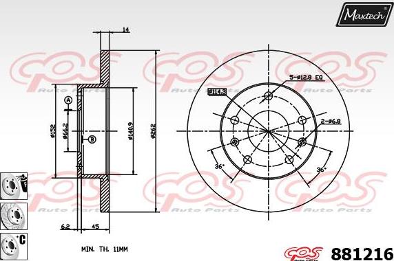 Maxtech 70200812 - Təmir dəsti, əyləc kaliperi furqanavto.az