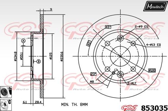 Maxtech 70200817 - Təmir dəsti, əyləc kaliperi furqanavto.az