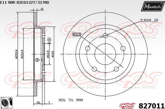 Maxtech 70200820 - Təmir dəsti, əyləc kaliperi furqanavto.az