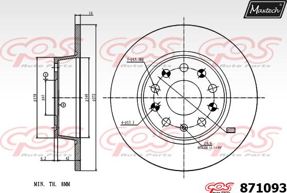 Maxtech 70200821 - Təmir dəsti, əyləc kaliperi furqanavto.az