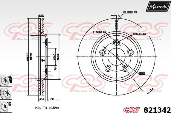 Maxtech 72934033 - Piston, əyləc kaliperi furqanavto.az