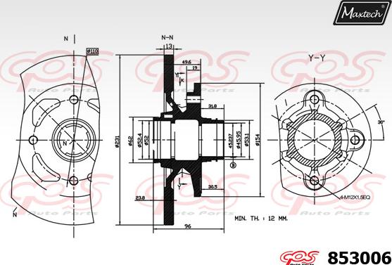 Maxtech 70200879 - Təmir dəsti, əyləc kaliperi furqanavto.az