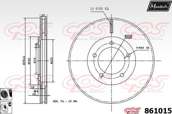 Maxtech 70200396 - Təmir dəsti, əyləc kaliperi furqanavto.az