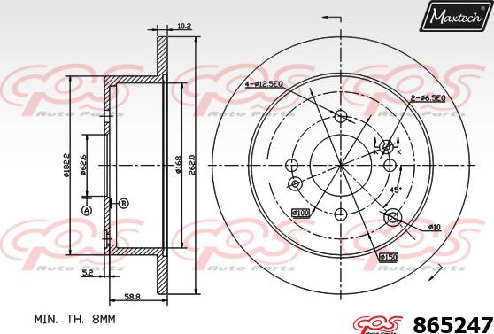 Maxtech 70200397 - Təmir dəsti, əyləc kaliperi furqanavto.az