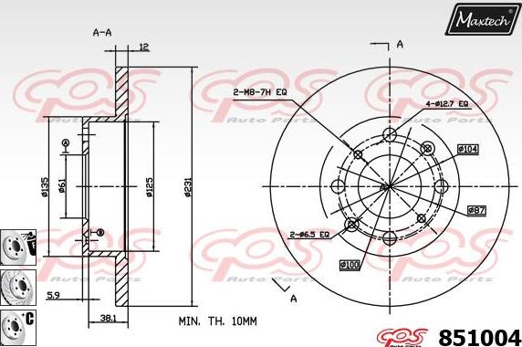 Maxtech 70200343 - Təmir dəsti, əyləc kaliperi furqanavto.az