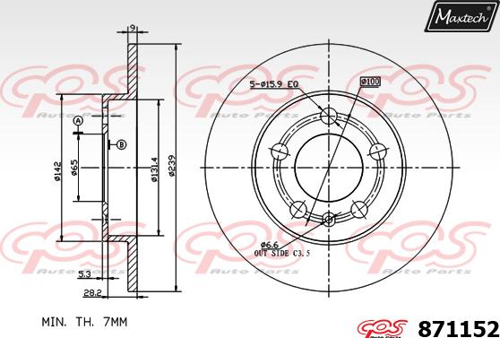 Maxtech 70200322 - Təmir dəsti, əyləc kaliperi furqanavto.az