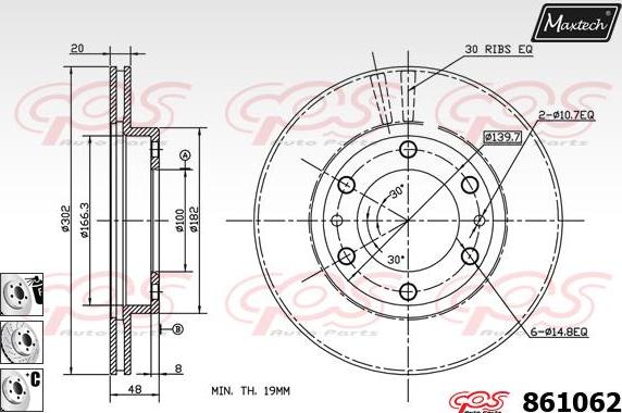 Maxtech 70200291 - Təmir dəsti, əyləc kaliperi furqanavto.az