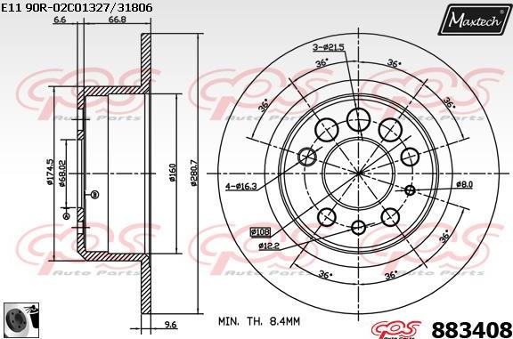 Maxtech 70200256 - Təmir dəsti, əyləc kaliperi furqanavto.az