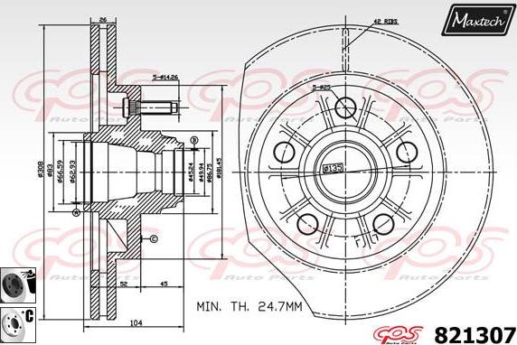 Maxtech 70200264 - Təmir dəsti, əyləc kaliperi furqanavto.az