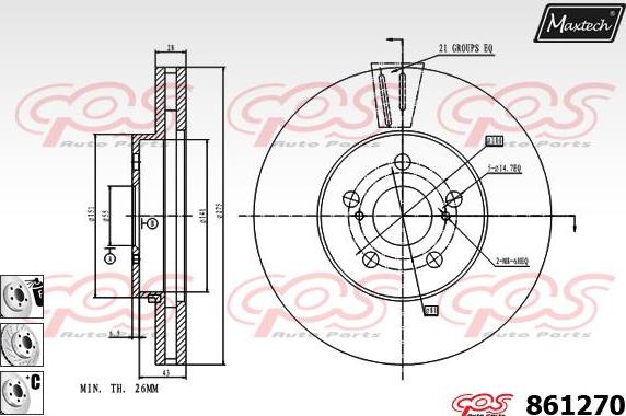 Maxtech 72945003 - Piston, əyləc kaliperi furqanavto.az