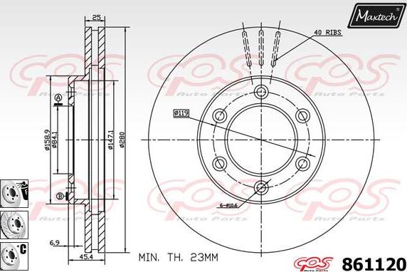 Maxtech 70200652 - Təmir dəsti, əyləc kaliperi furqanavto.az