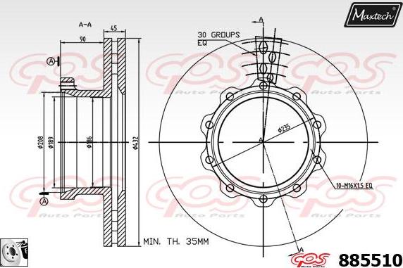 Maxtech 70200275 - Təmir dəsti, əyləc kaliperi furqanavto.az