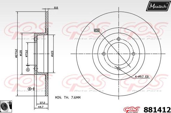 Maxtech 70200711 - Təmir dəsti, əyləc kaliperi furqanavto.az