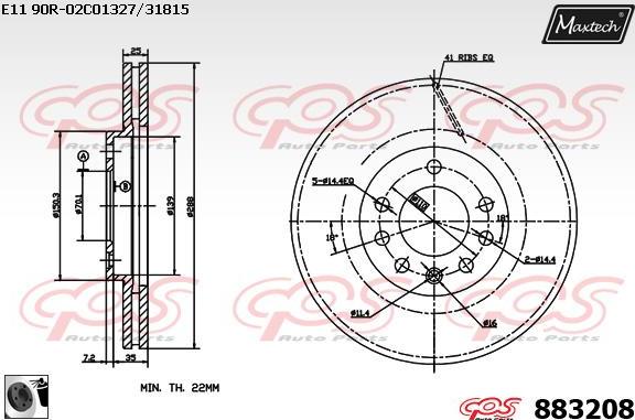 Maxtech 70200789 - Təmir dəsti, əyləc kaliperi furqanavto.az