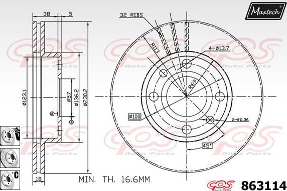 Maxtech 72946001 - Piston, əyləc kaliperi furqanavto.az