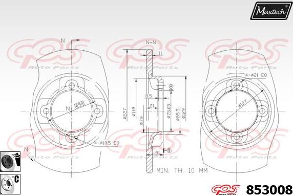 Maxtech 70203031 - Təmir dəsti, əyləc kaliperi furqanavto.az