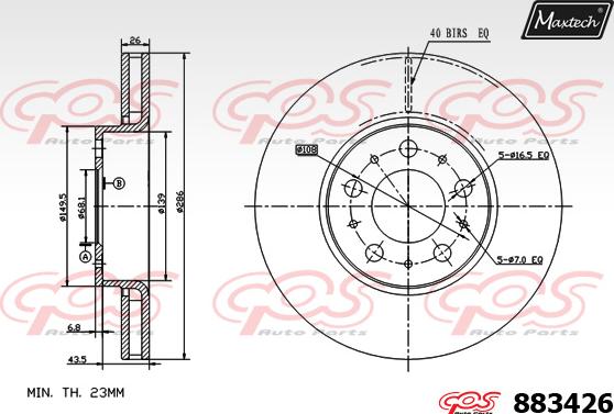 Maxtech 70203022 - Təmir dəsti, əyləc kaliperi furqanavto.az