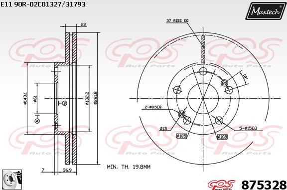 Maxtech 71810058 - Bələdçi Bolt, əyləc kaliperi furqanavto.az