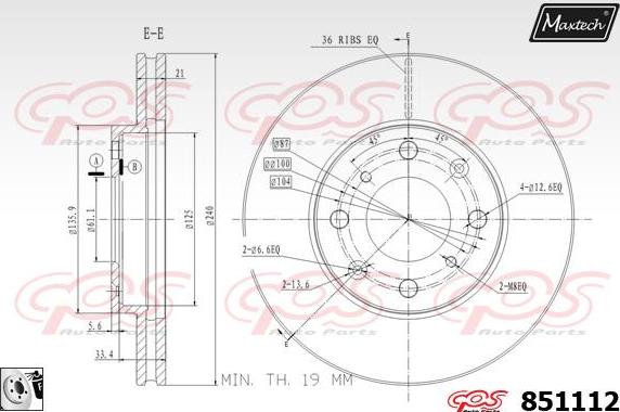 Maxtech 71810007 - Bələdçi Bolt, əyləc kaliperi furqanavto.az