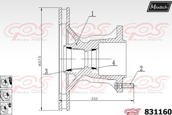 Maxtech 857171 - Əyləc Diski furqanavto.az