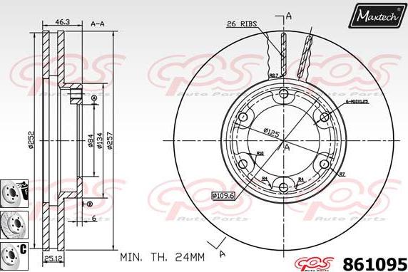 Maxtech 72944004 - Piston, əyləc kaliperi furqanavto.az