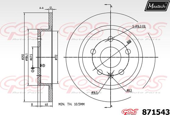 Maxtech 72944031 - Piston, əyləc kaliperi furqanavto.az