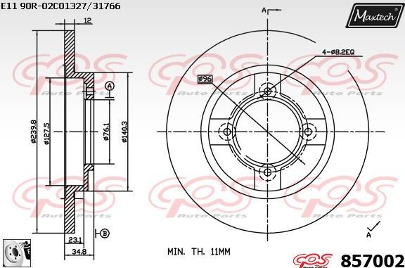 Maxtech 72944033 - Piston, əyləc kaliperi furqanavto.az