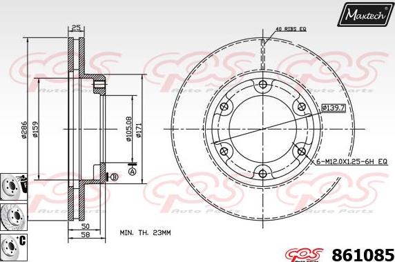 Maxtech 861228 - Əyləc Diski furqanavto.az