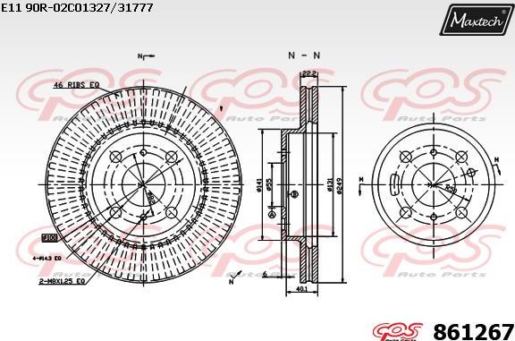 Maxtech 72945009 - Piston, əyləc kaliperi furqanavto.az