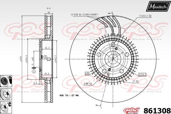 Maxtech 72945015 - Piston, əyləc kaliperi furqanavto.az