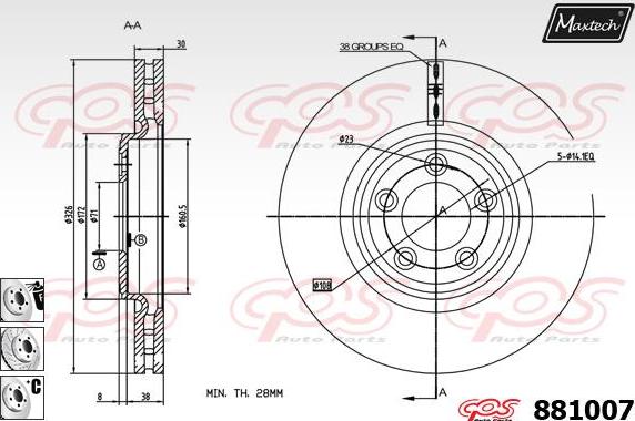 Maxtech 72940008 - Piston, əyləc kaliperi furqanavto.az