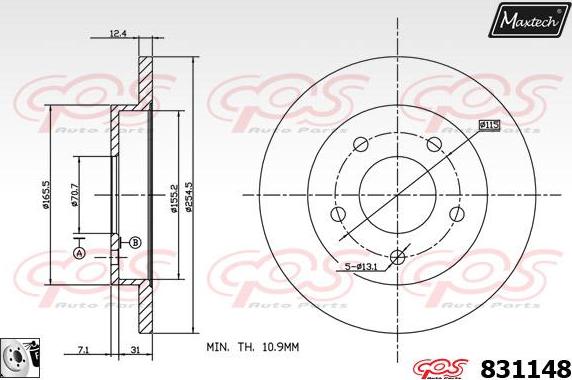 Maxtech 72940031 - Piston, əyləc kaliperi furqanavto.az