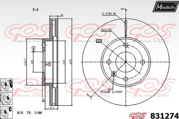 Maxtech 72940033 - Piston, əyləc kaliperi furqanavto.az