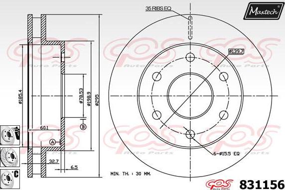 Maxtech 811221 - Əyləc Diski furqanavto.az